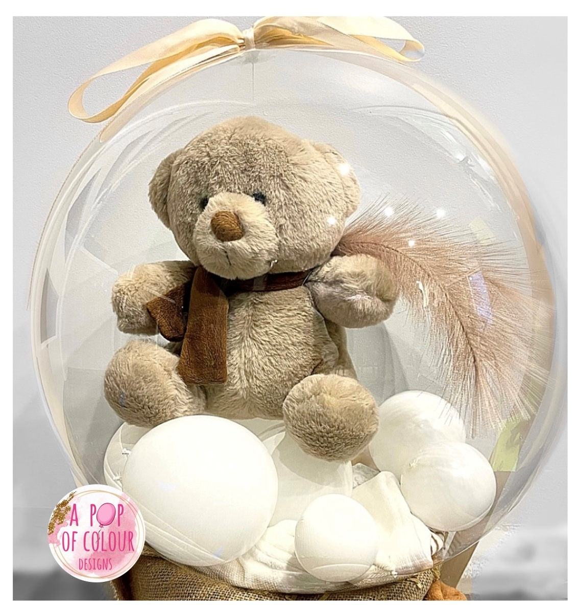 Baby Bear Bubble Balloon Bouquet Gift