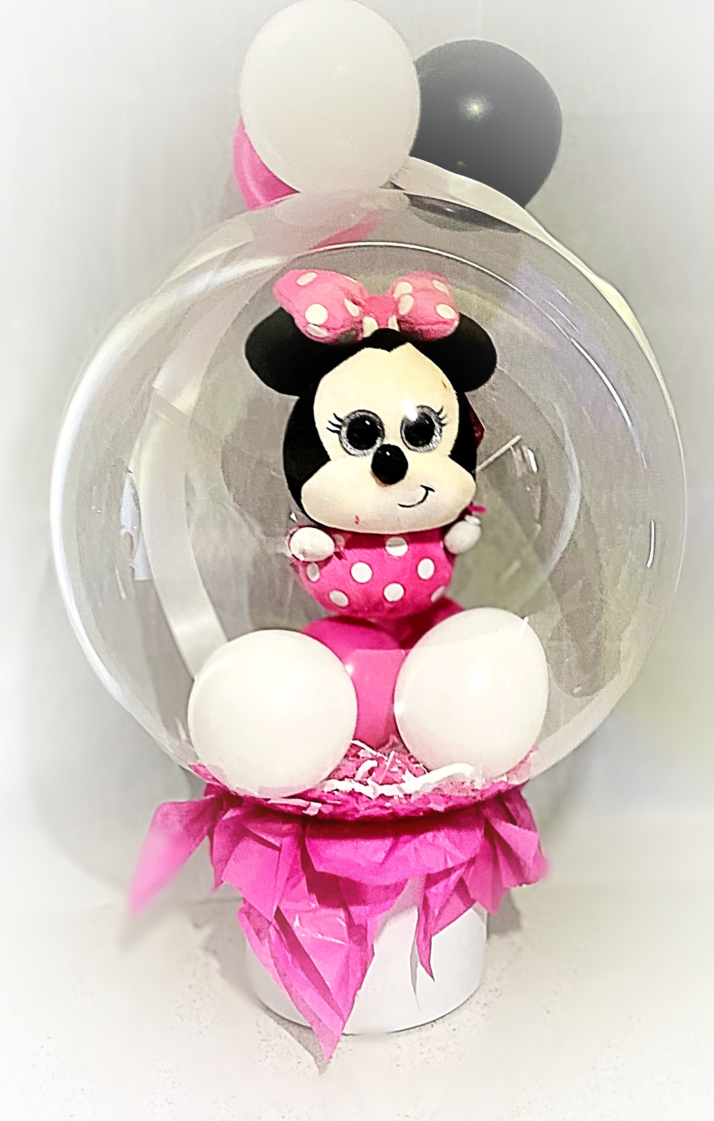 Minnie/ Mickey Mouse themed Bubble Balloon Bouquet Gift