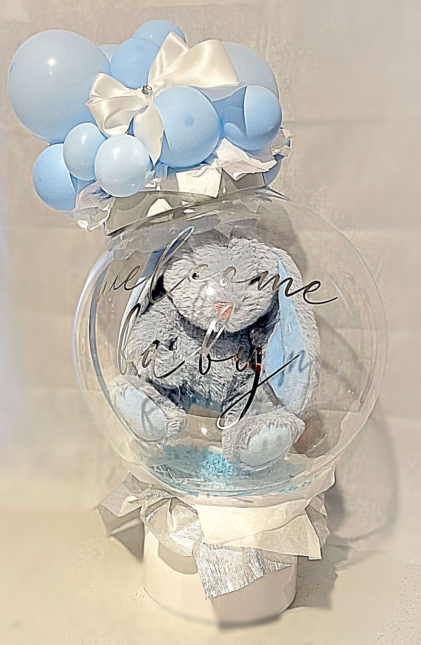 Welcome Baby Bubble Balloon Bouquet Gift